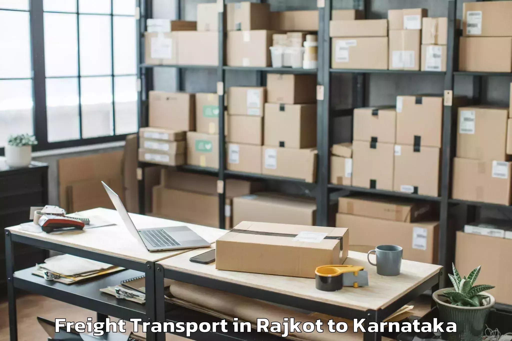 Trusted Rajkot to Mysore Freight Transport